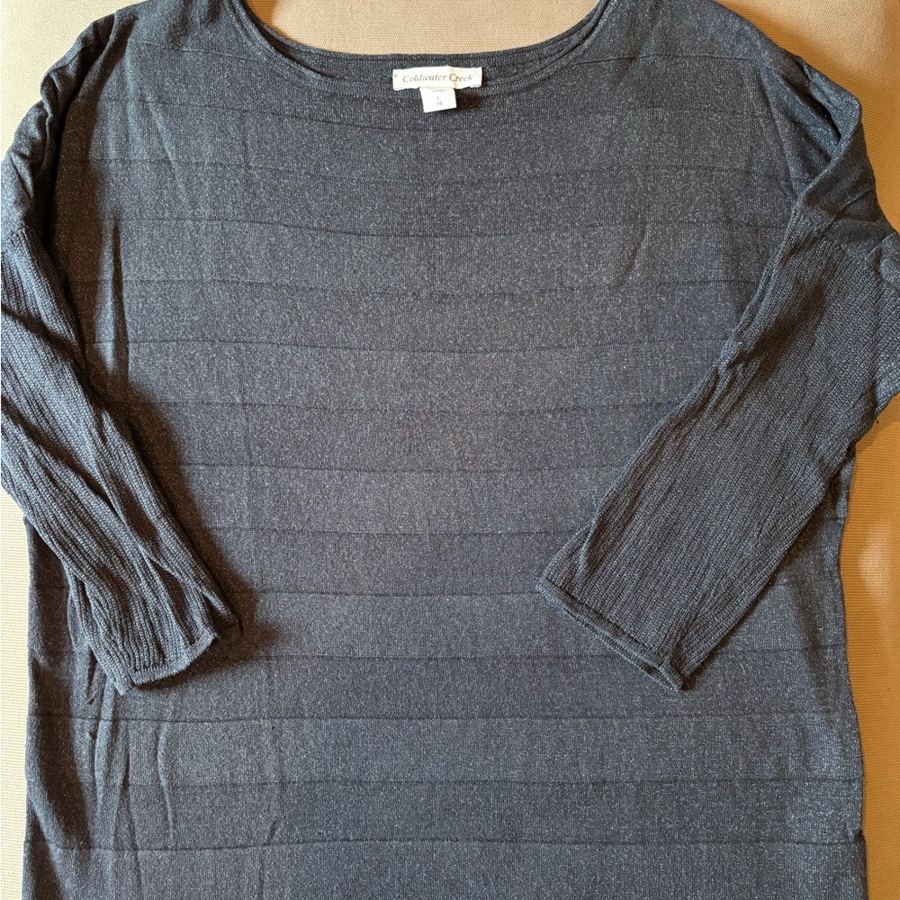ColdwaterCreek Gray Long Sleeve Top